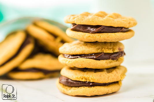 Peanut Butter Sandwich Cookie Stacked